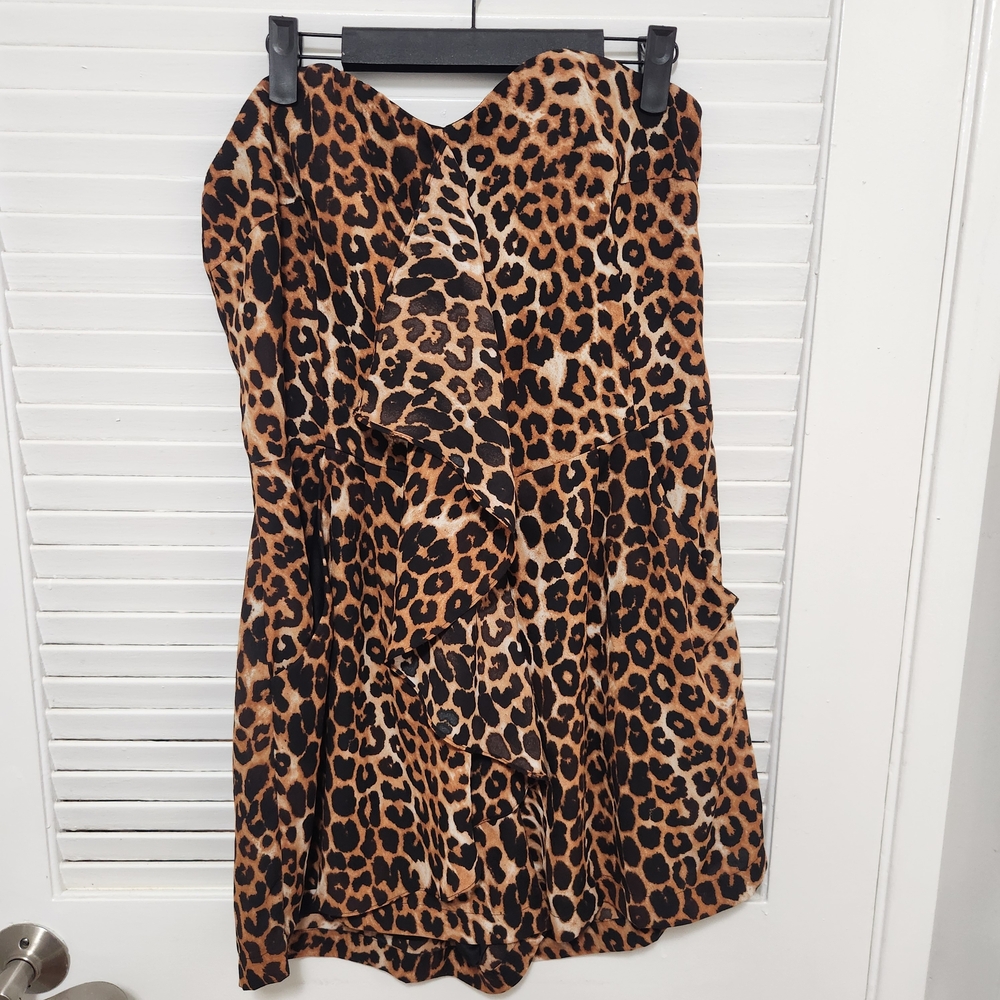 Express - Leopard Print Jumpsuit, Shorts